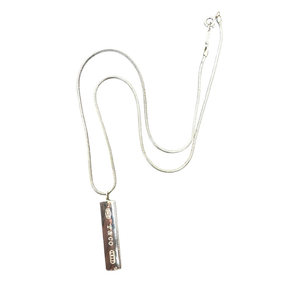 Tiffany & Co. 1837 Bar Pendant Necklace